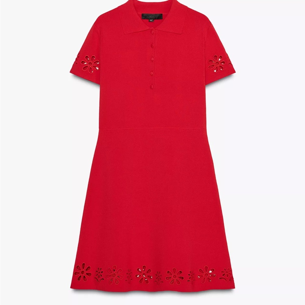 Zara Red Floral Mini Dress